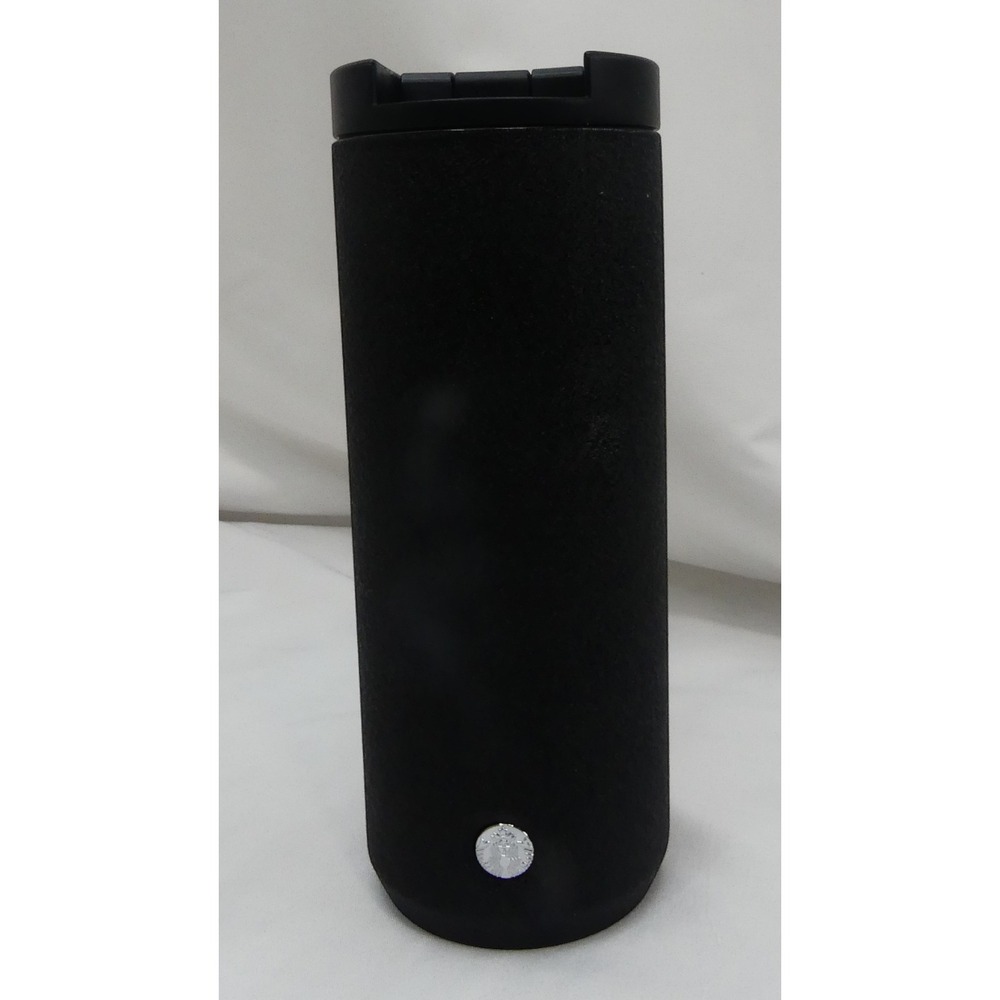 Starbucks Travel Tumbler Unisex 12oz Black Matte Textured Stainless Steel S545